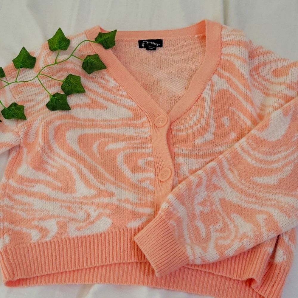 Pink buttoned up cardigain
